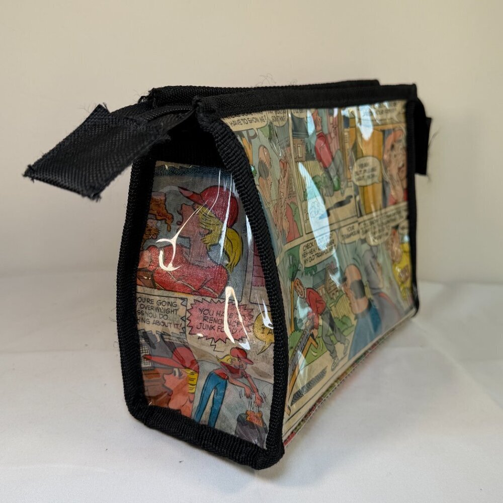 Vintage ARCHIE Comic Book Cartoon Zippered Makeup Bag Vinyl Pouch Case - Picture 7 of 11